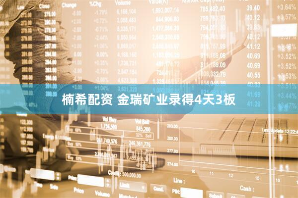 楠希配资 金瑞矿业录得4天3板