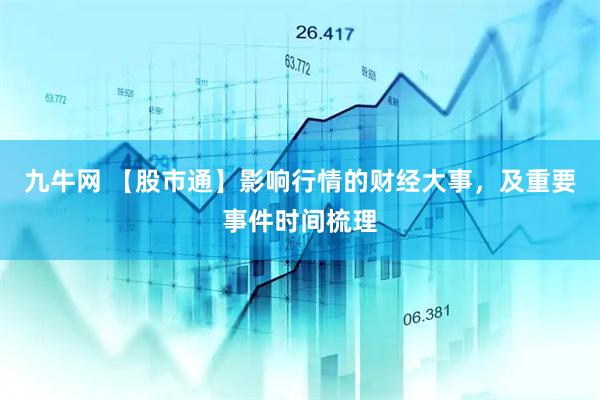 九牛网 【股市通】影响行情的财经大事，及重要事件时间梳理