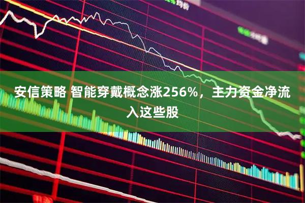 安信策略 智能穿戴概念涨256%，主力资金净流入这些股